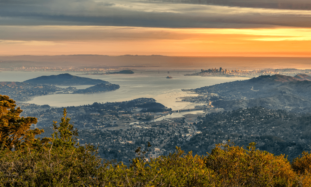 San Francisco Bay view from Oakland Hills